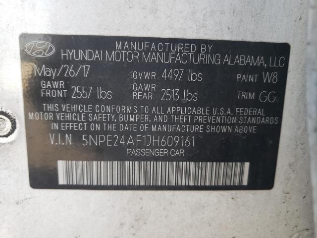 Photo 11 VIN: 5NPE24AF1JH609161 - HYUNDAI SONATA 