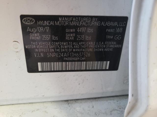 Photo 11 VIN: 5NPE24AF1JH637526 - HYUNDAI SONATA SE 