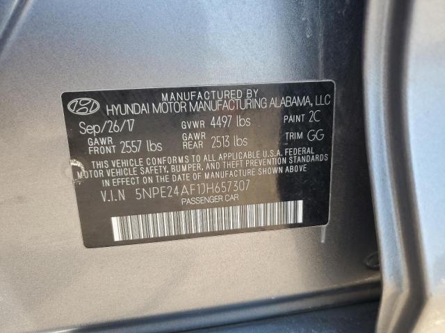 Photo 11 VIN: 5NPE24AF1JH657307 - HYUNDAI SONATA SE 