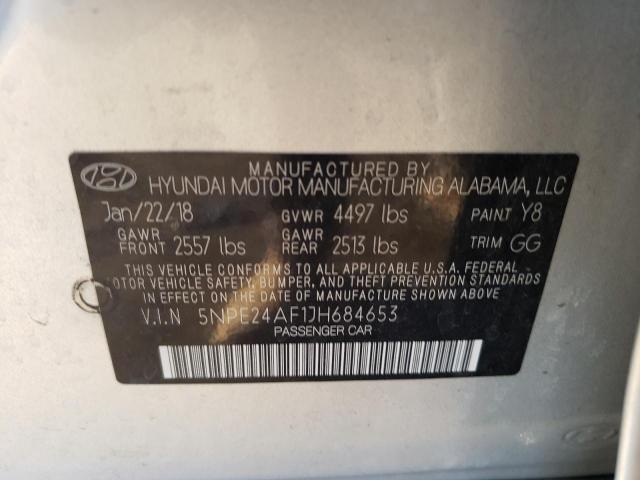 Photo 12 VIN: 5NPE24AF1JH684653 - HYUNDAI SONATA SE 