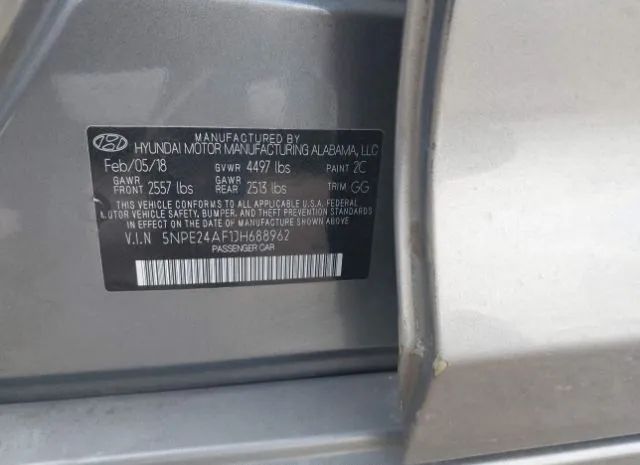 Photo 8 VIN: 5NPE24AF1JH688962 - HYUNDAI SONATA 