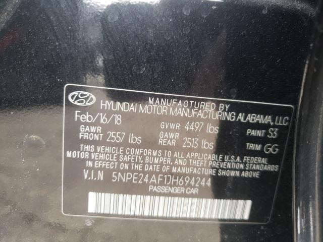 Photo 9 VIN: 5NPE24AF1JH694244 - HYUNDAI SONATA SE 