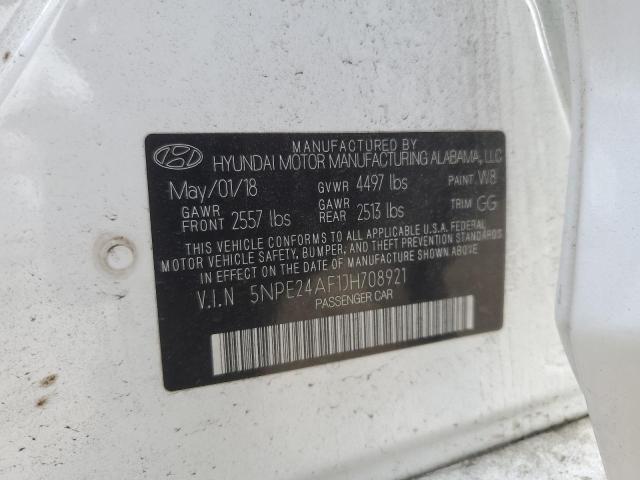 Photo 11 VIN: 5NPE24AF1JH708921 - HYUNDAI SONATA 