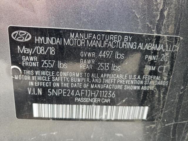 Photo 9 VIN: 5NPE24AF1JH711236 - HYUNDAI SONATA SE 