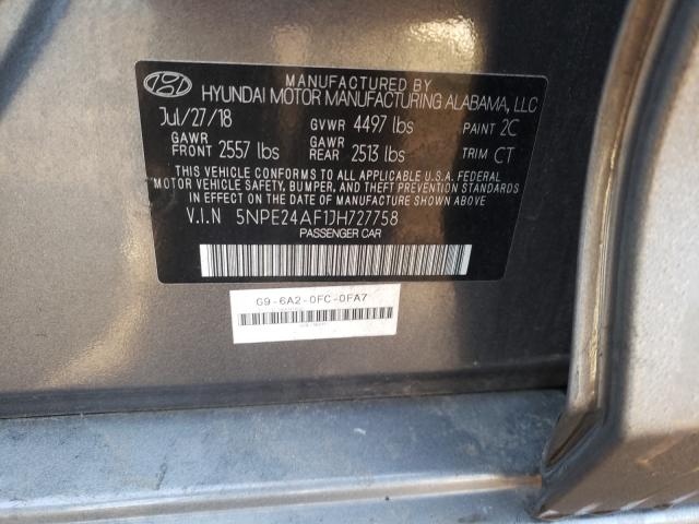 Photo 9 VIN: 5NPE24AF1JH727758 - HYUNDAI SONATA SE 