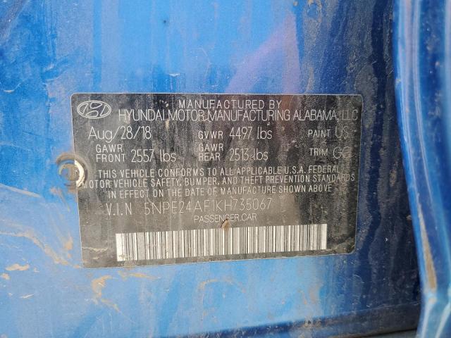 Photo 11 VIN: 5NPE24AF1KH735067 - HYUNDAI SONATA SE 