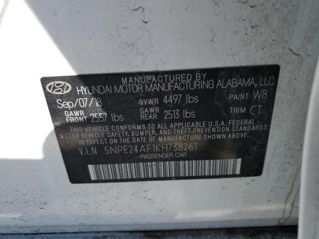 Photo 11 VIN: 5NPE24AF1KH738261 - HYUNDAI SONATA 