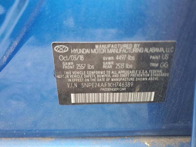 Photo 11 VIN: 5NPE24AF1KH746389 - HYUNDAI SONATA SE 