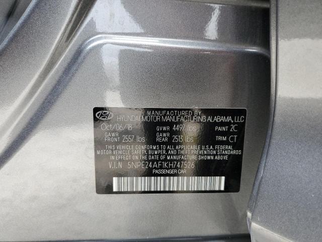 Photo 9 VIN: 5NPE24AF1KH747526 - HYUNDAI SONATA SE 