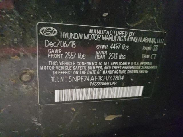 Photo 11 VIN: 5NPE24AF1KH762804 - HYUNDAI SONATA 