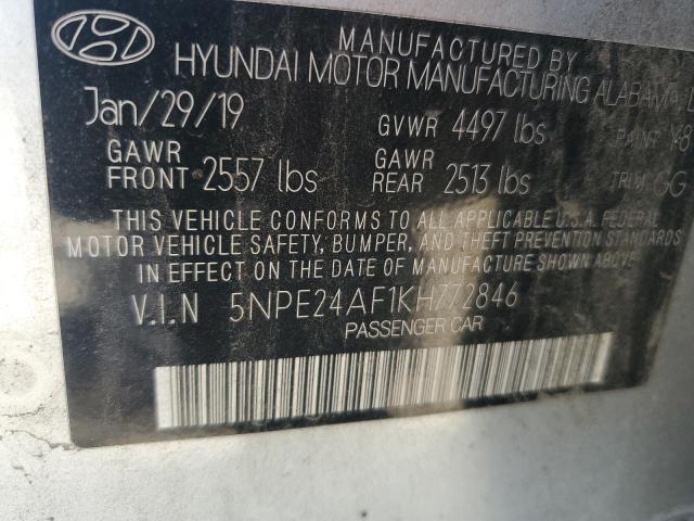 Photo 11 VIN: 5NPE24AF1KH772846 - HYUNDAI SONATA 