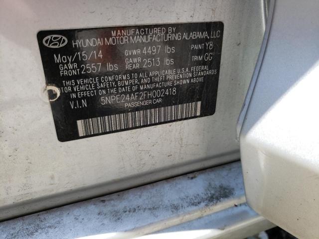 Photo 11 VIN: 5NPE24AF2FH002418 - HYUNDAI SONATA SE 