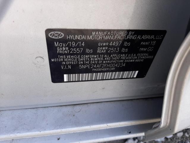 Photo 9 VIN: 5NPE24AF2FH004234 - HYUNDAI SONATA SE 