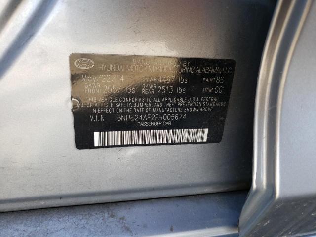 Photo 11 VIN: 5NPE24AF2FH005674 - HYUNDAI SONATA 