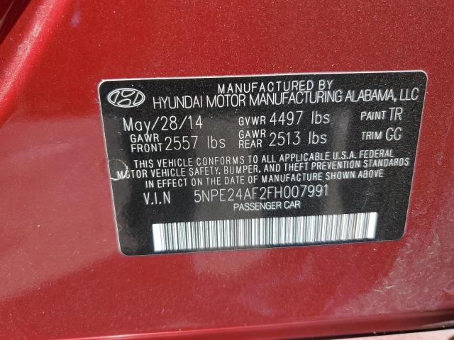 Photo 11 VIN: 5NPE24AF2FH007991 - HYUNDAI SONATA SE 