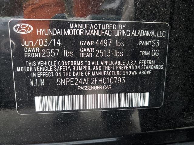 Photo 9 VIN: 5NPE24AF2FH010793 - HYUNDAI SONATA SE 