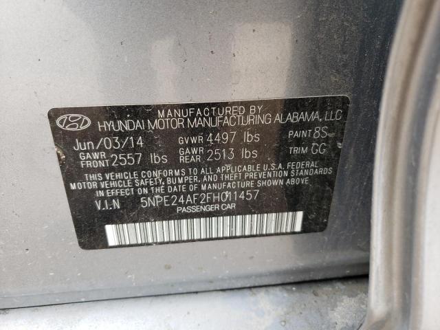 Photo 9 VIN: 5NPE24AF2FH011457 - HYUNDAI SONATA SE 