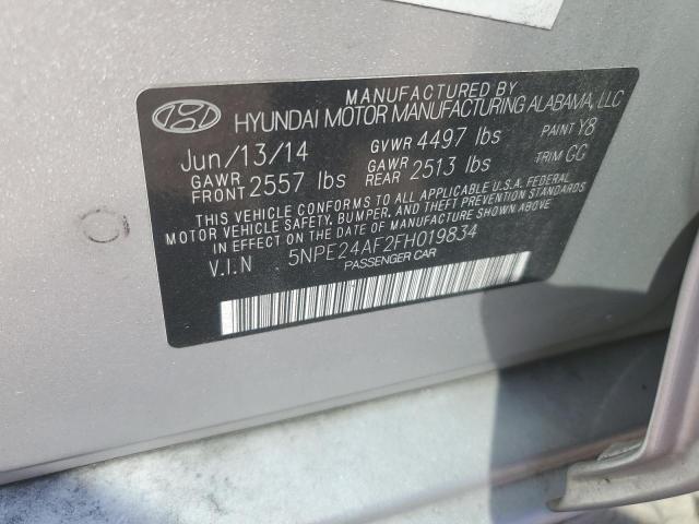 Photo 11 VIN: 5NPE24AF2FH019834 - HYUNDAI SONATA SE 