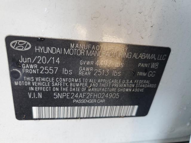 Photo 9 VIN: 5NPE24AF2FH024905 - HYUNDAI SONATA SE 