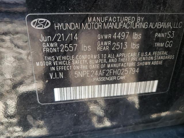 Photo 9 VIN: 5NPE24AF2FH025794 - HYUNDAI SONATA SE 