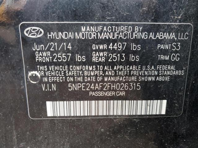 Photo 11 VIN: 5NPE24AF2FH026315 - HYUNDAI SONATA 