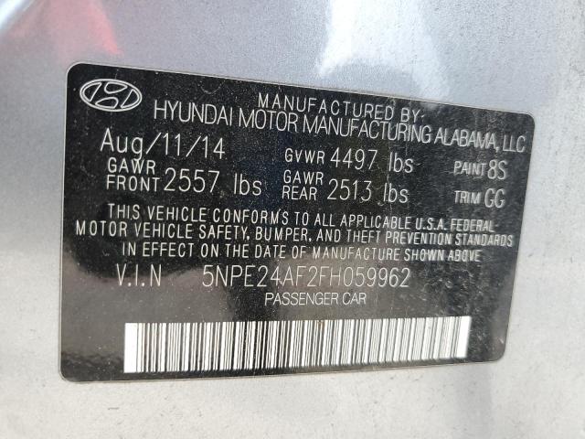 Photo 9 VIN: 5NPE24AF2FH059962 - HYUNDAI SONATA SE 