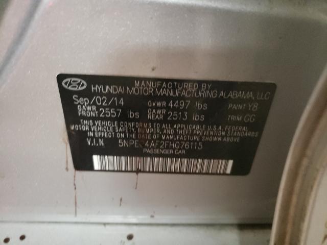 Photo 9 VIN: 5NPE24AF2FH076115 - HYUNDAI SONATA SE 