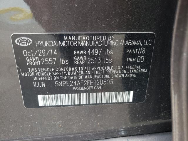 Photo 9 VIN: 5NPE24AF2FH120503 - HYUNDAI SONATA SE 