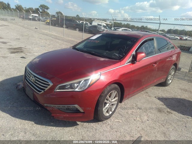 Photo 1 VIN: 5NPE24AF2FH123093 - HYUNDAI SONATA 