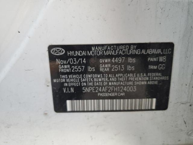 Photo 11 VIN: 5NPE24AF2FH124003 - HYUNDAI SONATA SE 