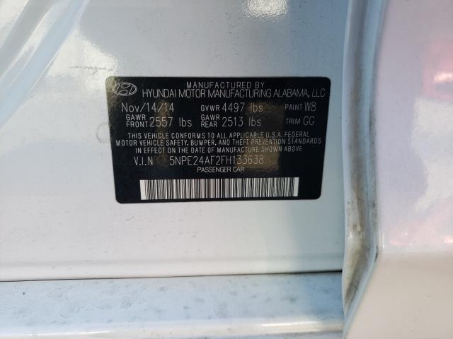 Photo 9 VIN: 5NPE24AF2FH133638 - HYUNDAI SONATA 