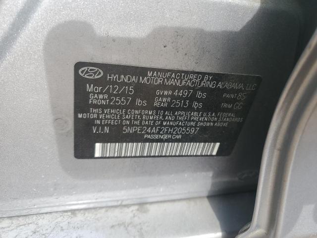 Photo 11 VIN: 5NPE24AF2FH205597 - HYUNDAI SONATA 