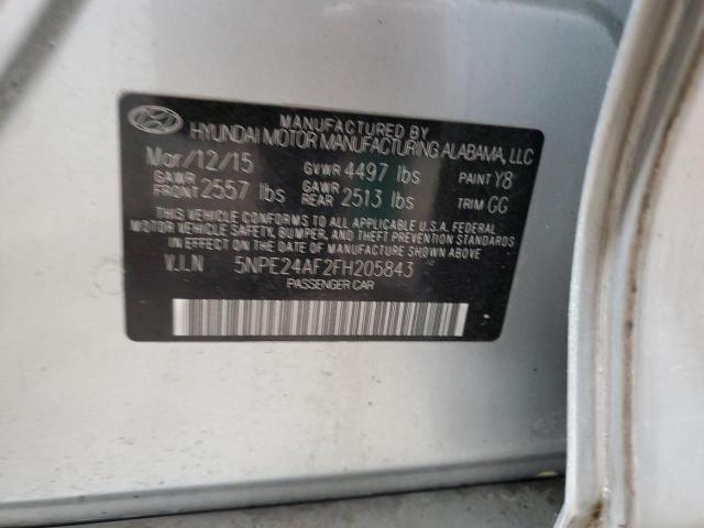 Photo 11 VIN: 5NPE24AF2FH205843 - HYUNDAI SONATA 