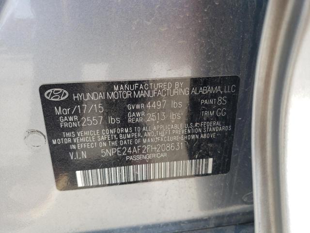 Photo 11 VIN: 5NPE24AF2FH208631 - HYUNDAI SONATA 