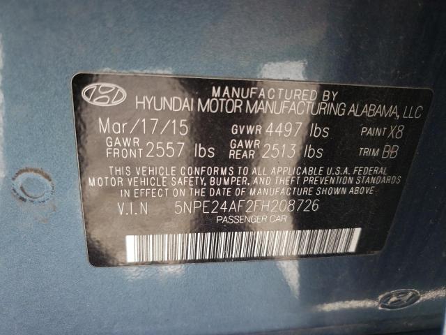 Photo 11 VIN: 5NPE24AF2FH208726 - HYUNDAI SONATA 