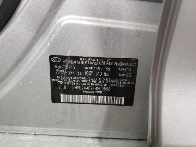 Photo 9 VIN: 5NPE24AF2FH209598 - HYUNDAI SONATA SE 