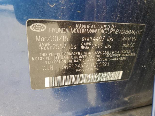 Photo 11 VIN: 5NPE24AF2FH215093 - HYUNDAI SONATA 