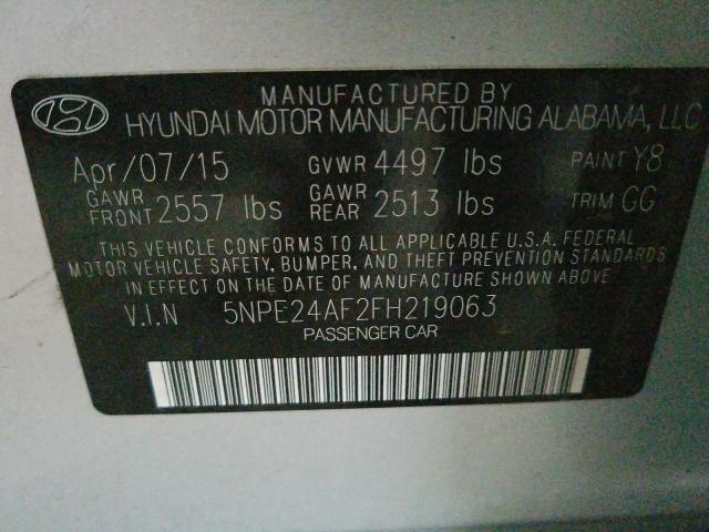 Photo 9 VIN: 5NPE24AF2FH219063 - HYUNDAI SONATA 