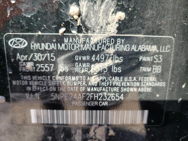 Photo 9 VIN: 5NPE24AF2FH232654 - HYUNDAI SONATA SE 