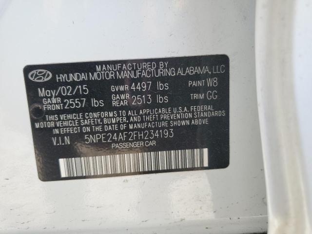 Photo 12 VIN: 5NPE24AF2FH234193 - HYUNDAI SONATA SE 