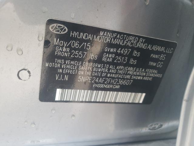 Photo 9 VIN: 5NPE24AF2FH236607 - HYUNDAI SONATA SE 