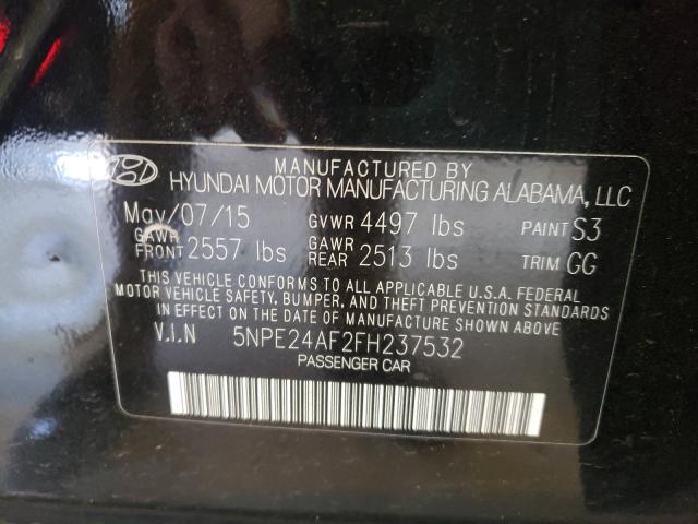 Photo 9 VIN: 5NPE24AF2FH237532 - HYUNDAI SONATA SE 