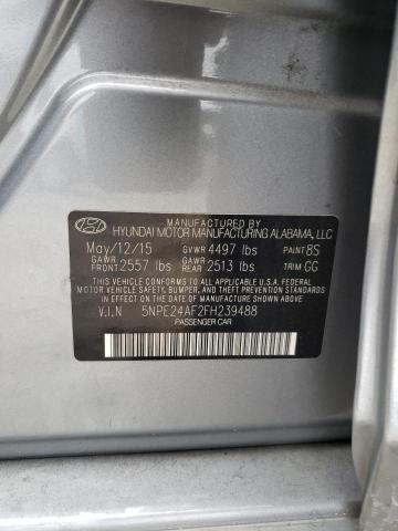 Photo 9 VIN: 5NPE24AF2FH239488 - HYUNDAI SONATA SE 