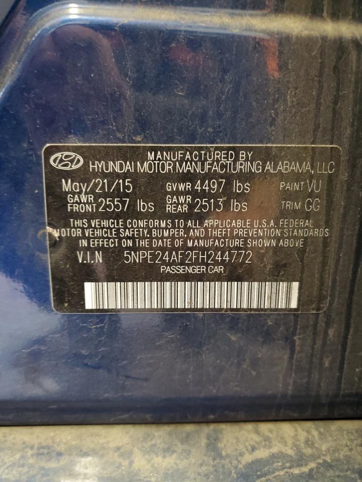 Photo 11 VIN: 5NPE24AF2FH244772 - HYUNDAI SONATA 