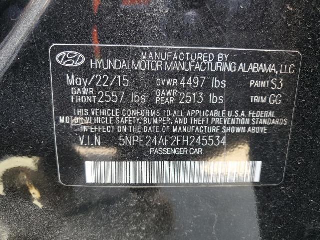 Photo 11 VIN: 5NPE24AF2FH245534 - HYUNDAI SONATA SE 