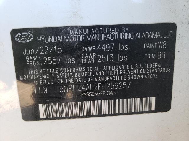 Photo 9 VIN: 5NPE24AF2FH256257 - HYUNDAI SONATA SE 