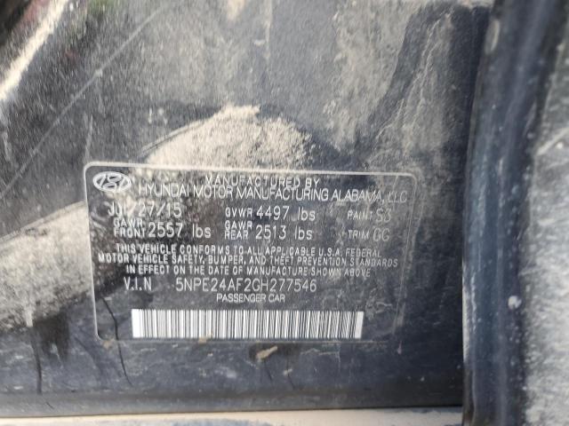 Photo 11 VIN: 5NPE24AF2GH277546 - HYUNDAI SONATA 