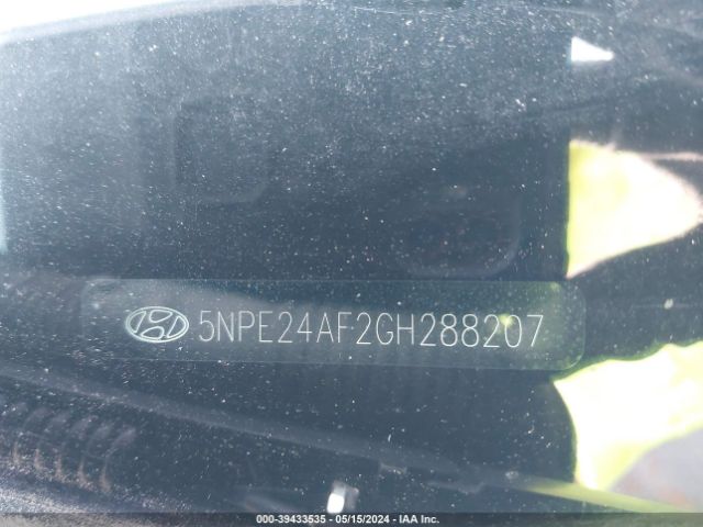 Photo 8 VIN: 5NPE24AF2GH288207 - HYUNDAI SONATA 