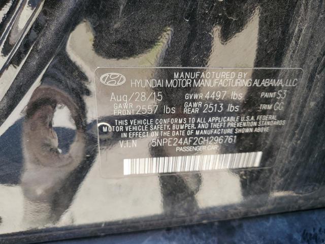 Photo 11 VIN: 5NPE24AF2GH296761 - HYUNDAI SONATA SE 