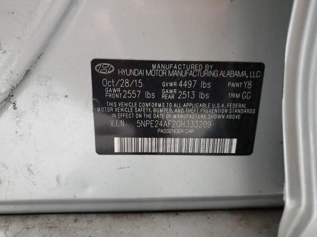 Photo 11 VIN: 5NPE24AF2GH333209 - HYUNDAI SONATA 